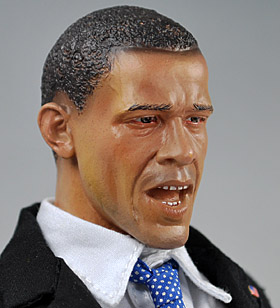 Illustration for article titled Best Obama Action Figure Ever Battles Darth Vader, Terrorists, Dick Cheney